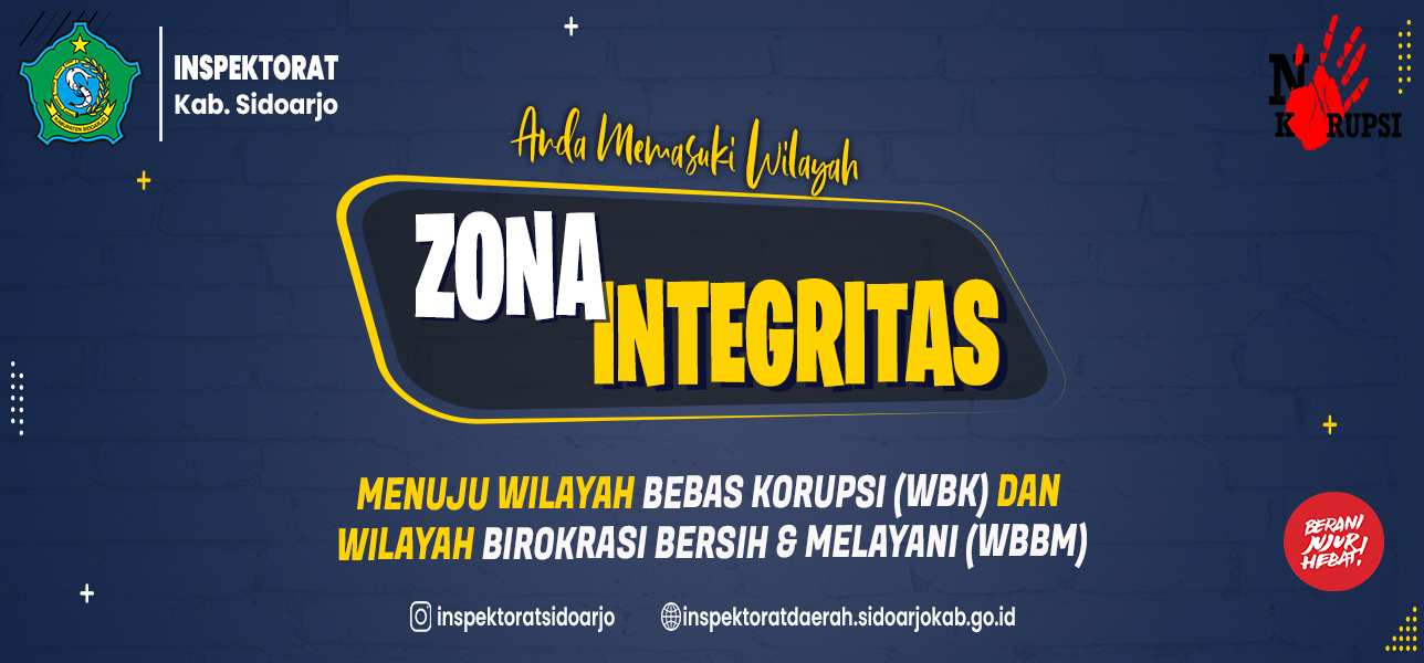 Zona Integritas - Inspektorat Daerah Kabupaten Sidoarjo