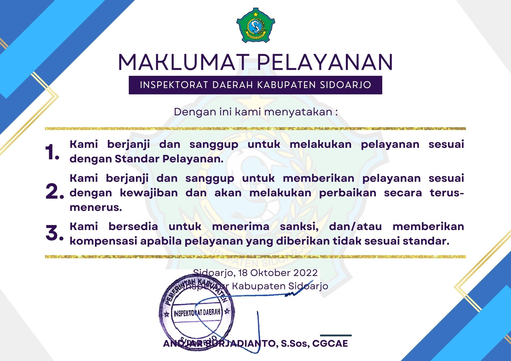 Maklumat Pelayanan PPID